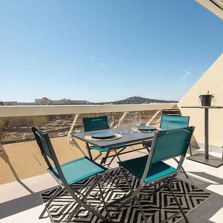 Terrasse Privee - Parking - Le Bellagio Heliopolis - Village Naturiste *