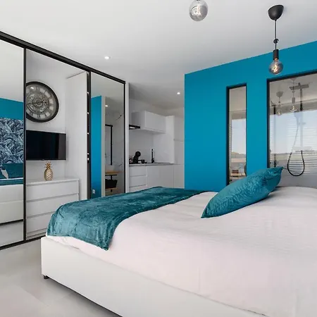 Terrasse privée - Parking - Le Bellagio Héliopolis - Village Naturiste Apartamento *