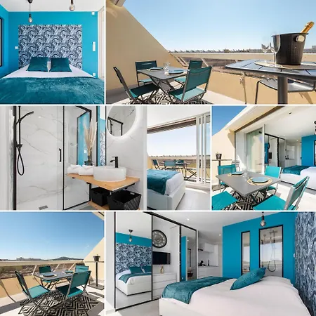 Terrasse privée - Parking - Le Bellagio Héliopolis - Village Naturiste *