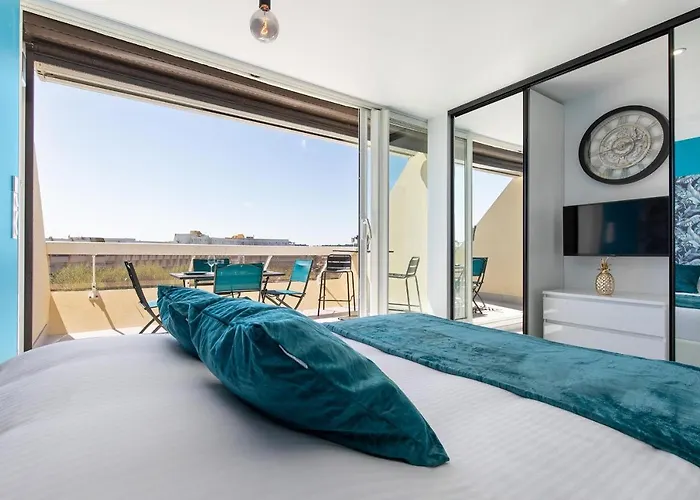 Terrasse privée - Parking - Le Bellagio Héliopolis - Village Naturiste Apartamento Agde